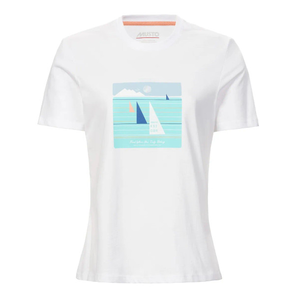 Musto Women's Marina Graphic White T-shirt