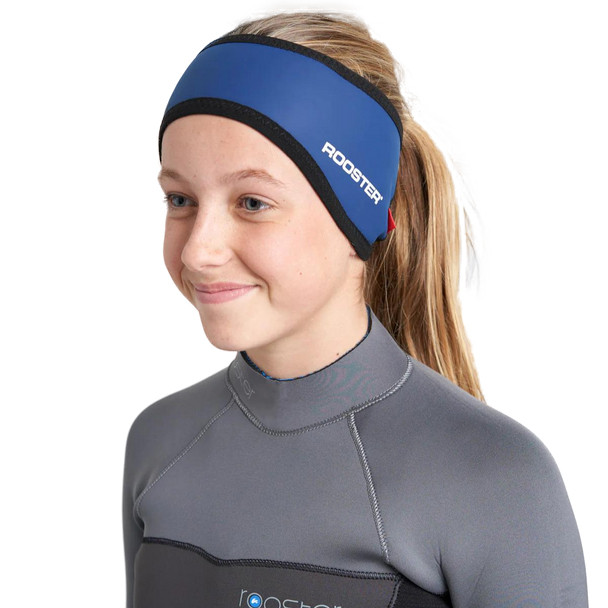 Rooster Aquafleece Headband - Navy