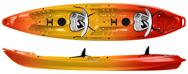 Wavesport Scooter XT Sit-on-Top Kayak with Backrest, Citrus Twist