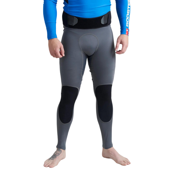 Rooster Pro Rash Legs - Unisex - Graphite - Front Rooster Pro Rash Legs - Unisex - Graphite - Front