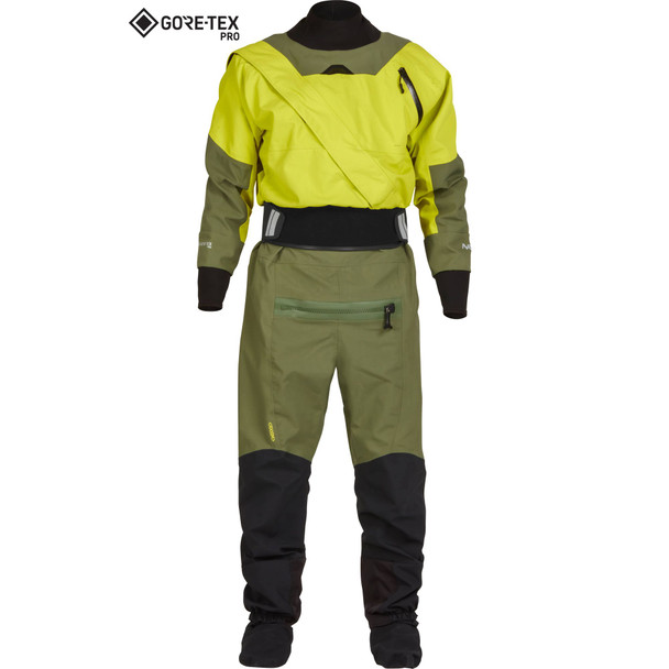 NRS Men's Axiom GORE-TEX Pro Dry Suit - Chartreuse
