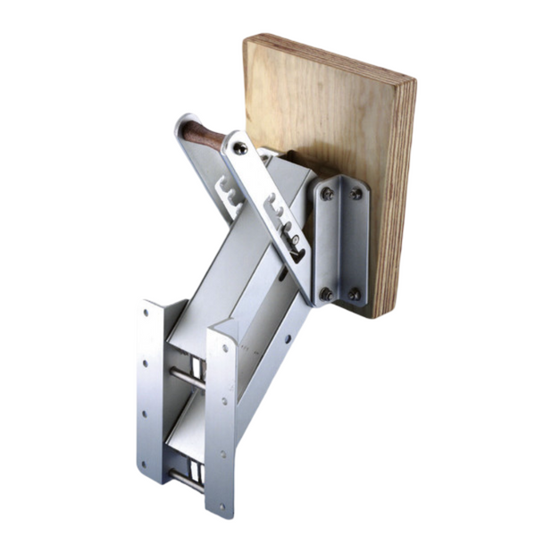 Trem Adj Outboard Mount Aluminium with Wooden Pad- Max 40Kg