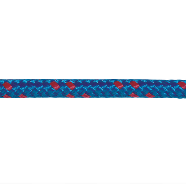 Trem Polyester blue/red Braided Rope