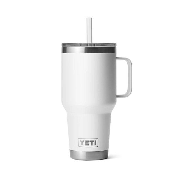 YETI Rambler 35 Oz Straw Mug - White_Front