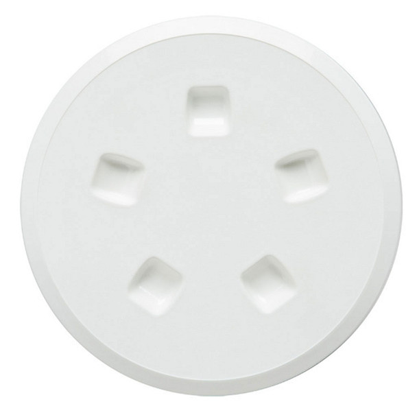 Inspection Plate White round 110int x160ext