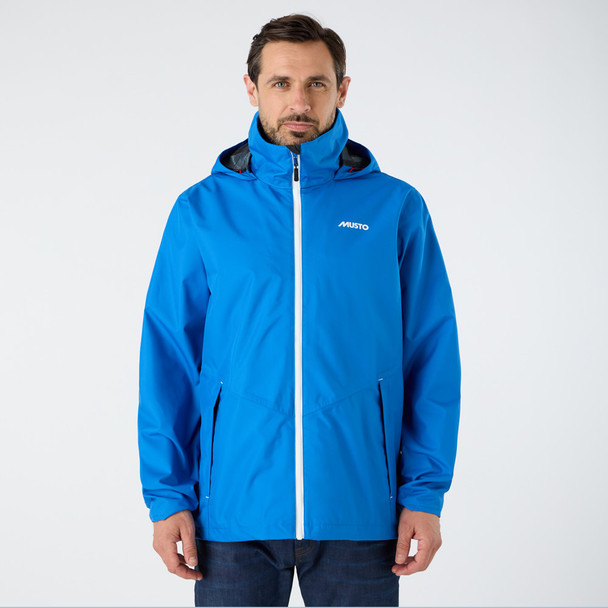 Musto Nautic Men's Rain Jacket - Aruba Blue, front