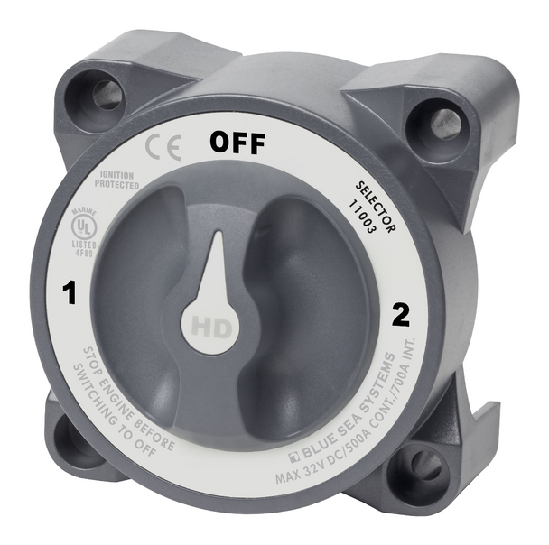 Blue Sea Systems Switch Battery HD Series Selector 3 Position With AFD