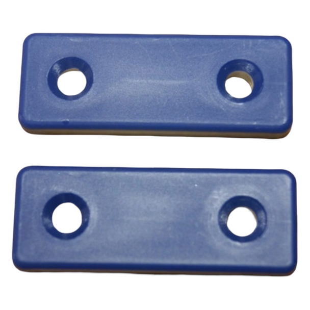 Holt Toestrap Plate Royal Blue (Pair)