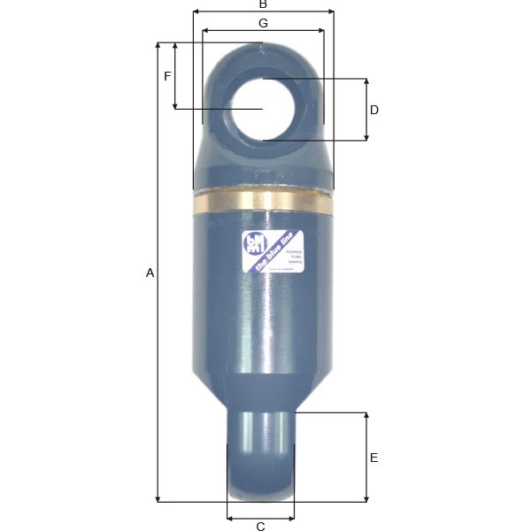 Swivel  Roller Thrust Bearing A403 - Blue 3.0 Ton