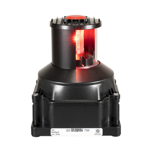 Glamox AquaSignal 75D LED PORT RED 112.5° 24VDC LED Navigation Light
