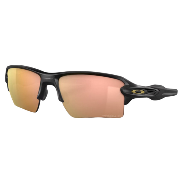 Oakley Flak  Sunglasses - Prizm Rose Gold Polarized Lenses - Matte Black Frame