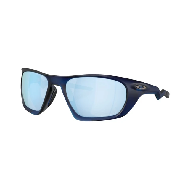 Oakley Lateralis Sunglasses - Prizm Deep Water Polarized Lenses - Matte Transparent Blue Frame