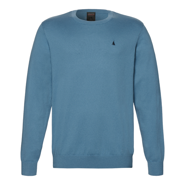Musto Men's Original Lite Crew Knit - Storm Cloud_1