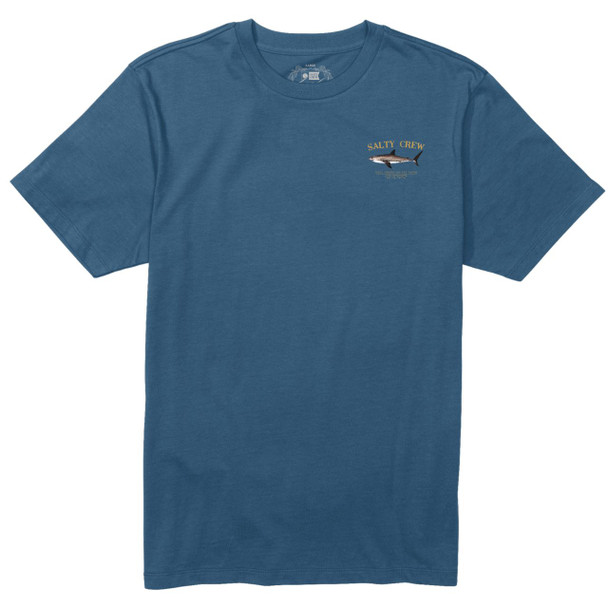 Salty Crew Men Bruce Short Sleeve Cast Blue Tee - front