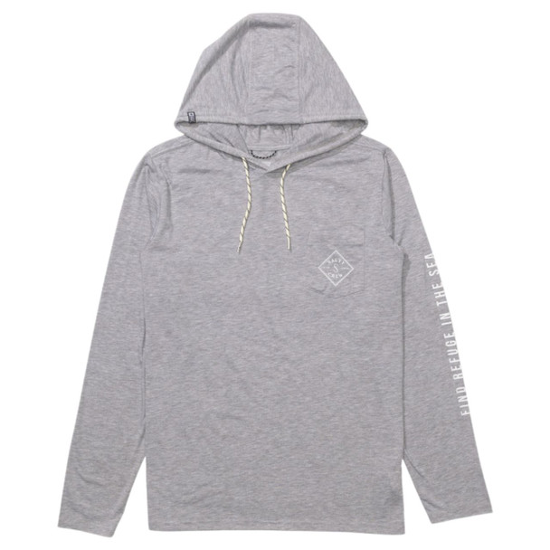 Salty Crew Men's Tipped Hood Tech Quarry Tee - front 