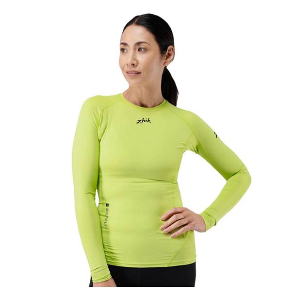 Zhik Women' s Eco Spandex LT Long Sleeve Baselayer Top, model front