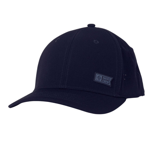 Salty Crew Navy Lowdown Snapback Cap - front
