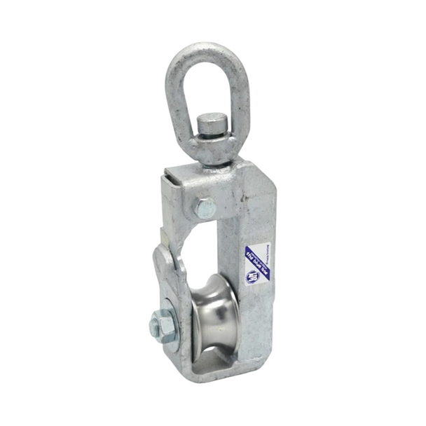 BMM Galvanised Snatch Block KS10 Swivel - 1 Ton_1