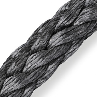 Marlow HM12 HMPE Slurry Scraper Rope  Black - 12mm