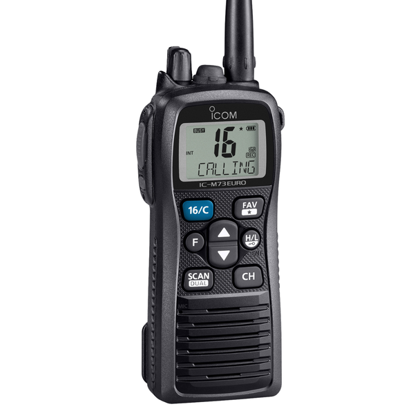 ICOM M73 Handheld Marine VHF Radio, close up