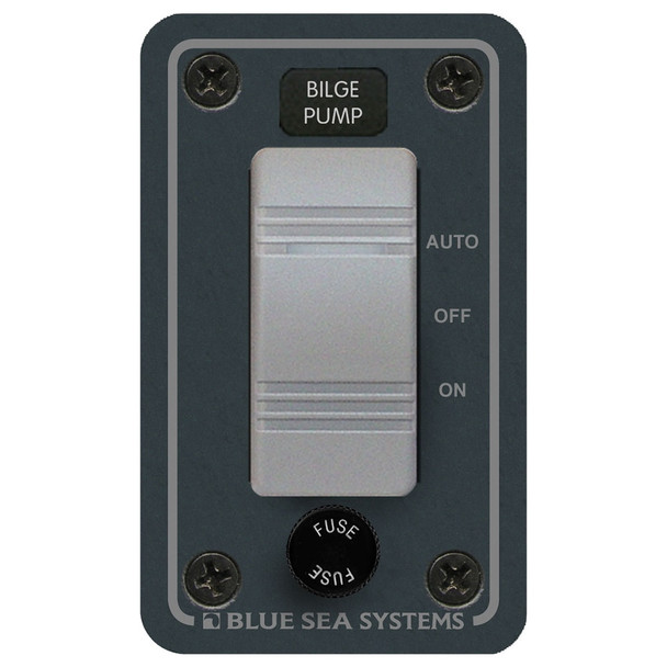 Blue Sea Contura Water Resistant Bilge Pump Control Switch Panel