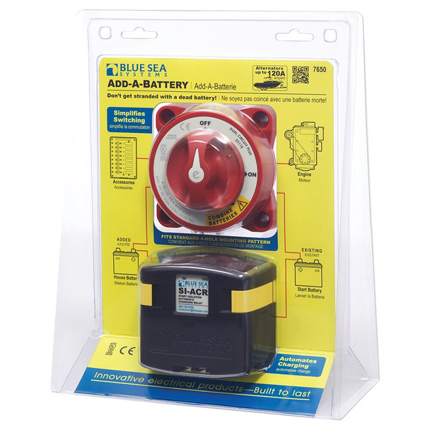 Blue Sea Add-A-Battery Kit - 120A