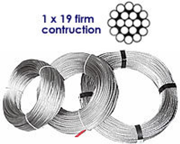 Stainless Wire 1 x 19 firm construction