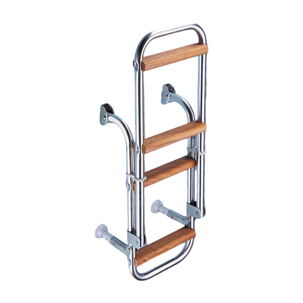 Trem Folding Boarding Ladder - 1+2 Wooden Steps