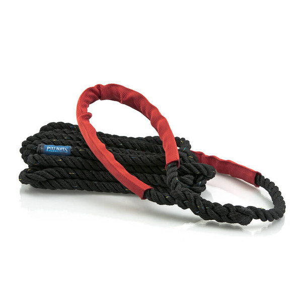 Polyropes 3 Strand Storm Mooring Line - Black