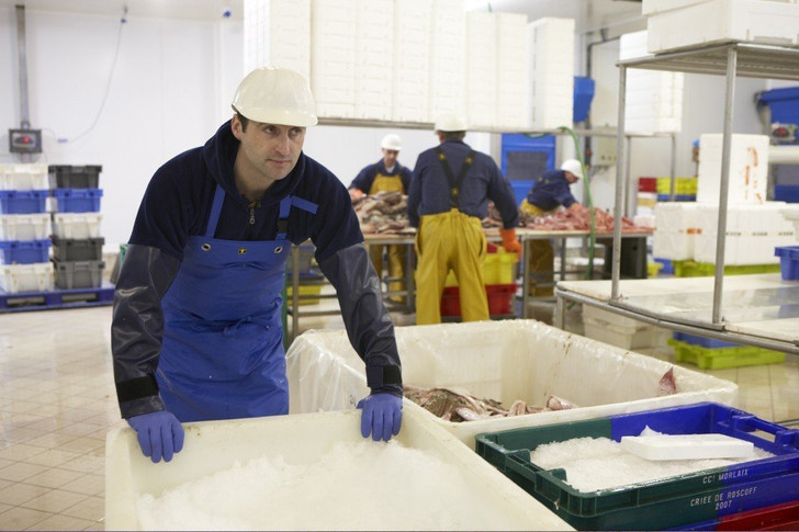 Guy Cotten Isofranc  Waterproof Apron - at work