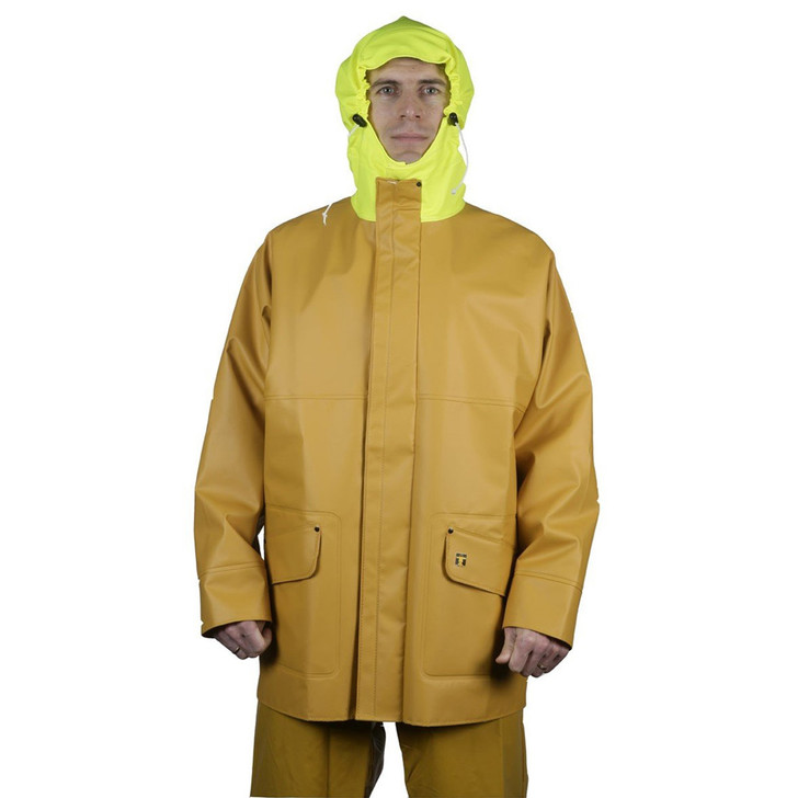 Guy Cotten Rosbras Nylpeche Waterproof Jacket Hood - Yellow 