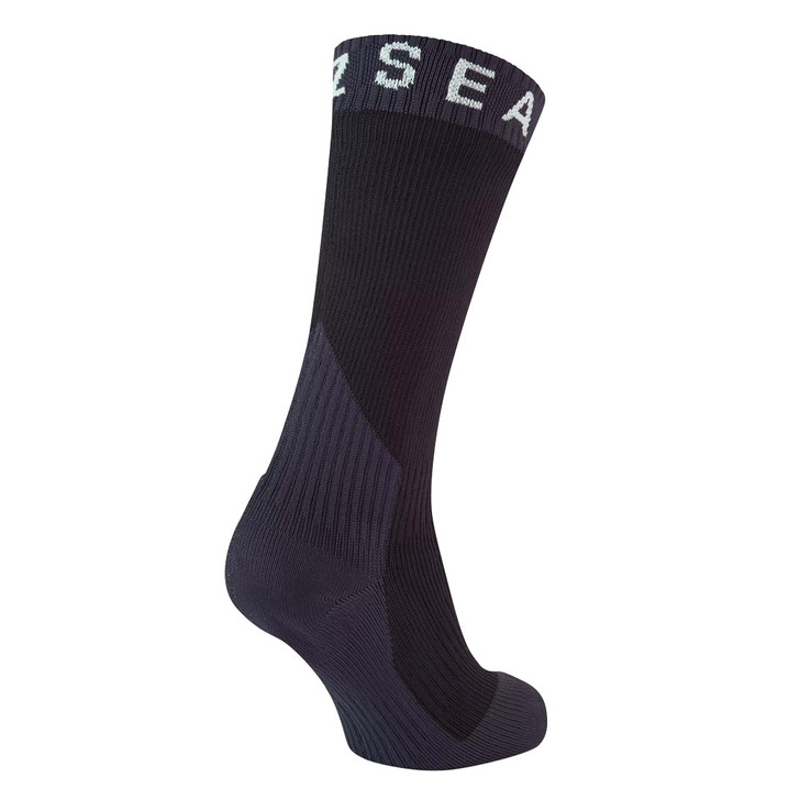 Sealskinz Stanfield Waterproof Extreme Cold Weather Mid Length Sock - Black, back