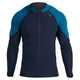 NRS Men's HydroSkin 0.5 Jacket - Navy/Mykonos