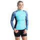 Rooster Rash Top Long Sleeve - Woman  - Sea Grass Lifestyle_1