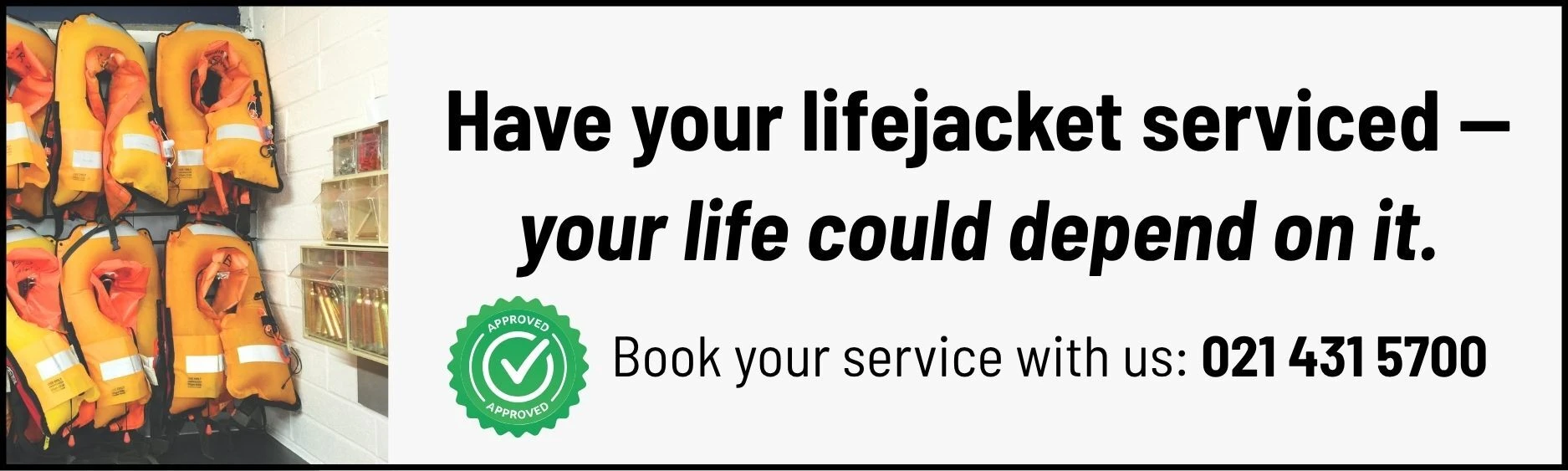 Service your lifejacket professionally