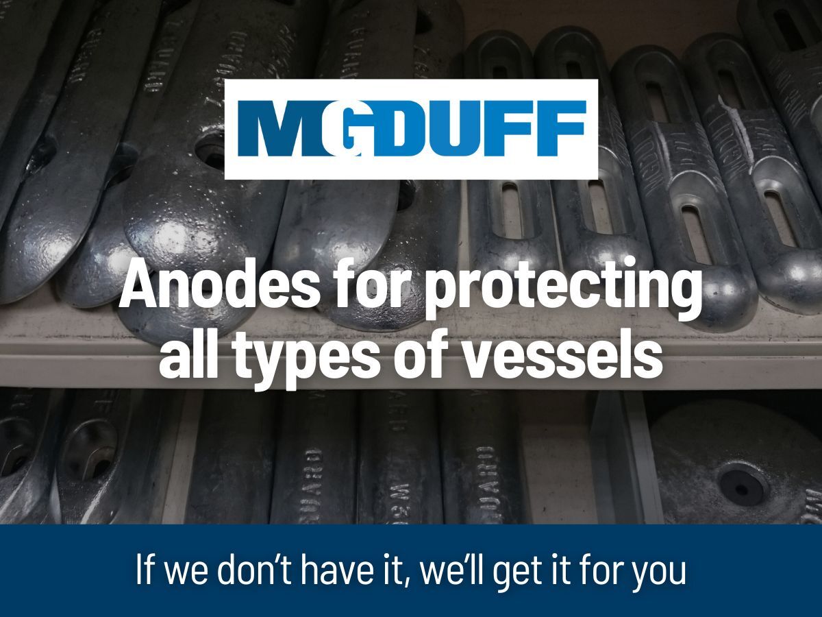 MGDuff anode protection for all types of vessels