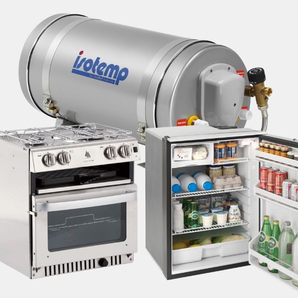 Boat cabin and galley equipment