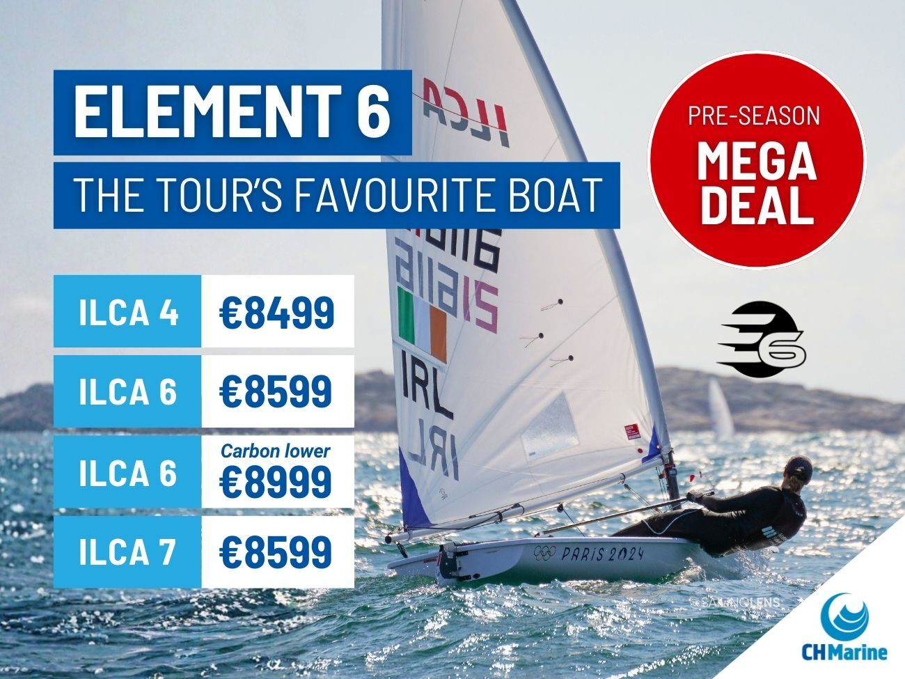 ILCA Element 6 Laser dinghies mega deal