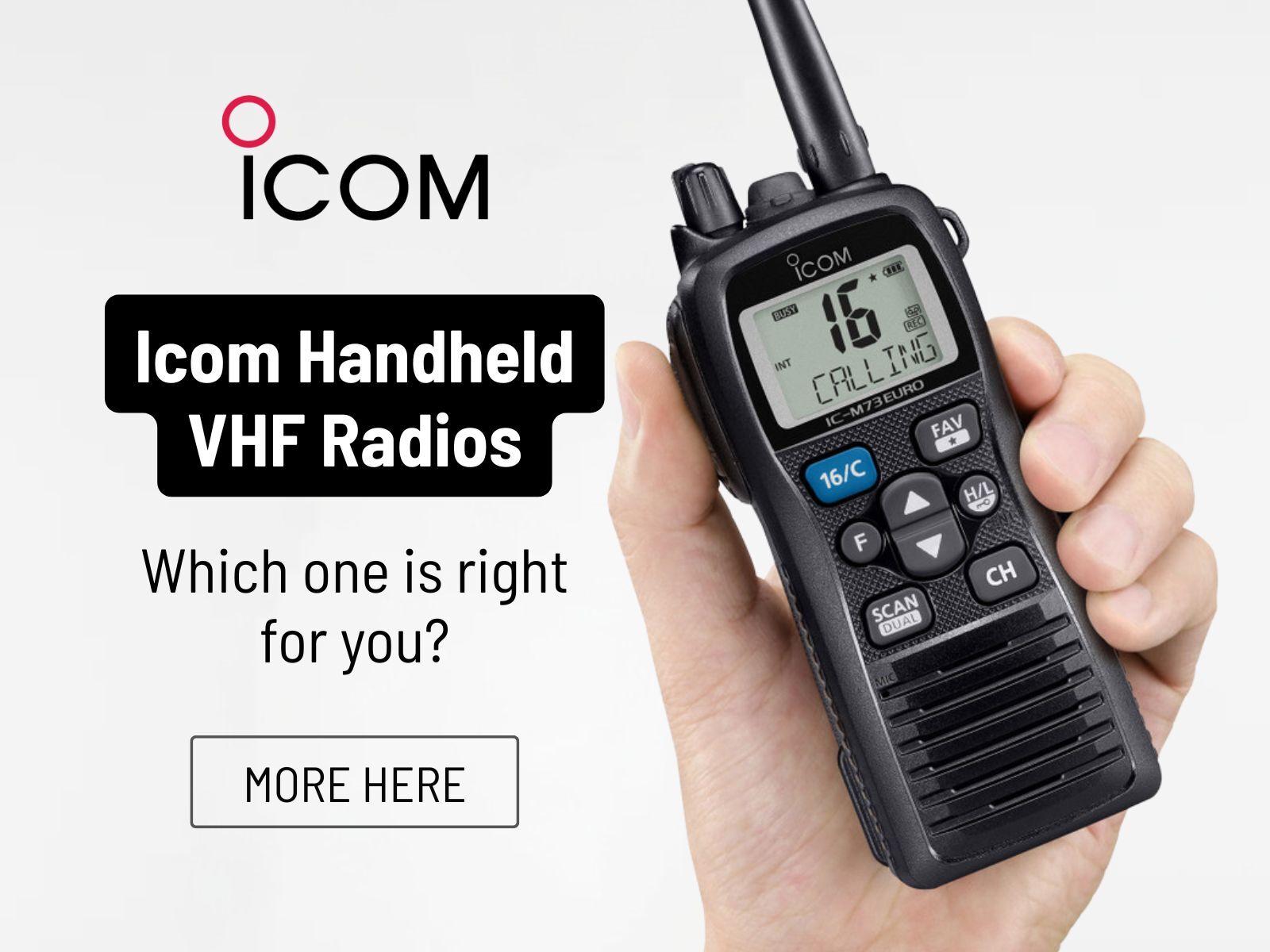 Icom VHF Handheld Radios - Which to Choose?