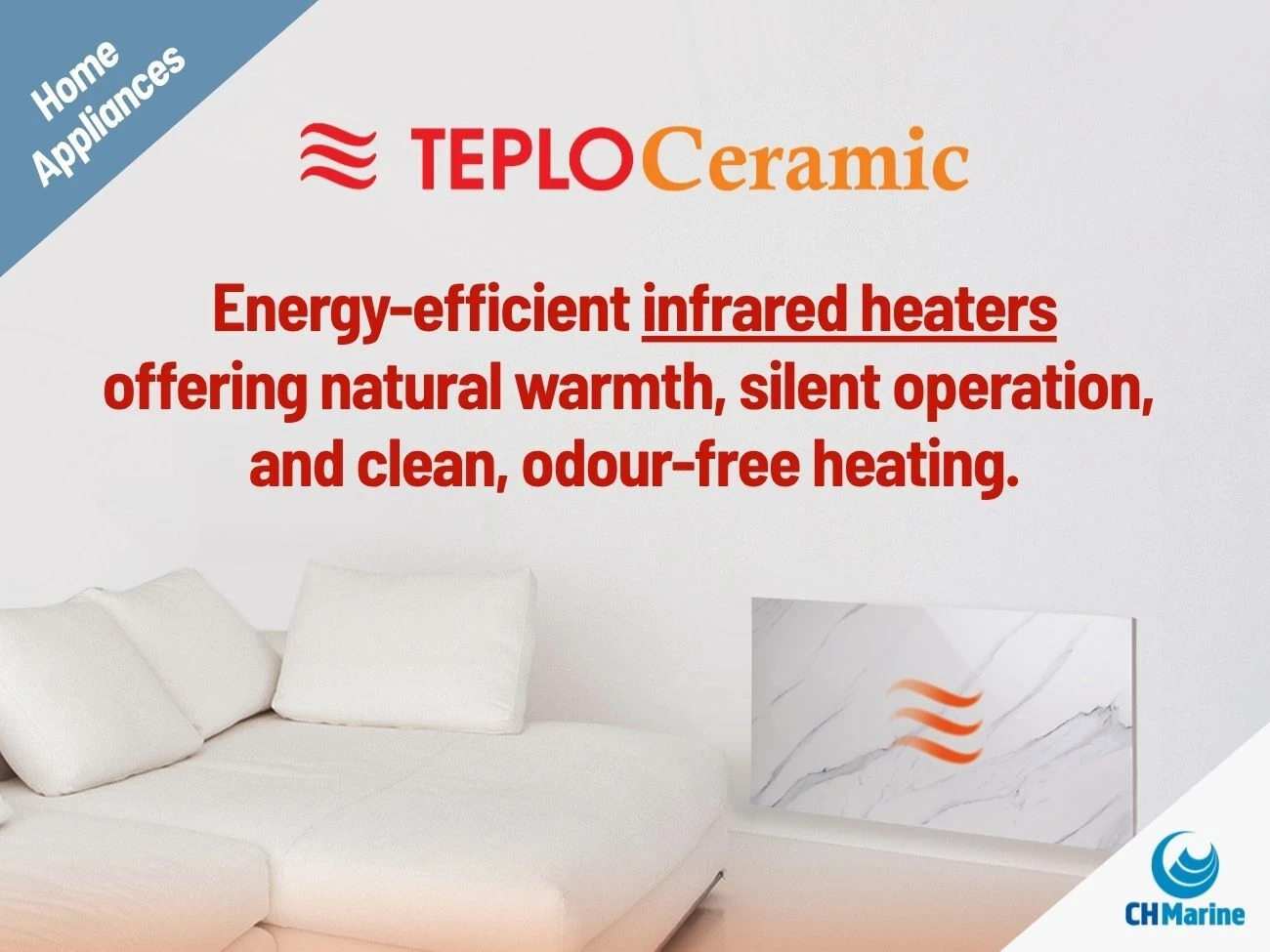 TeploCeramic infrared heating panels