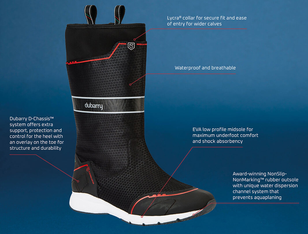 Dubarry Hobart Sailing Boot Features