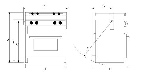 Pacific 4500 Oven Dimensions