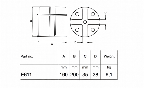 Blue Line Hammerlock Punch Stand Specs