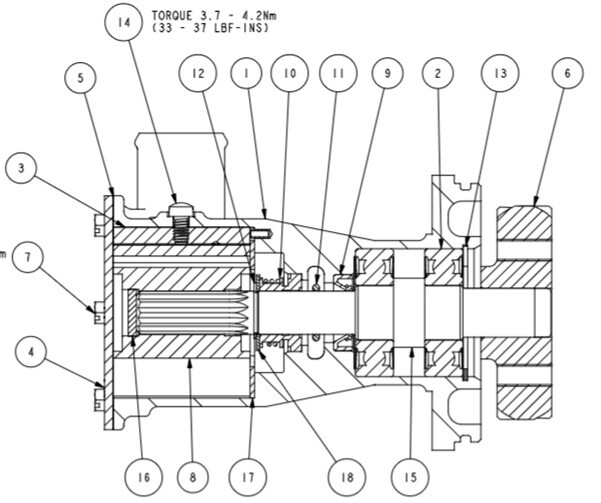 Jabsco 29639-1301A Parts List