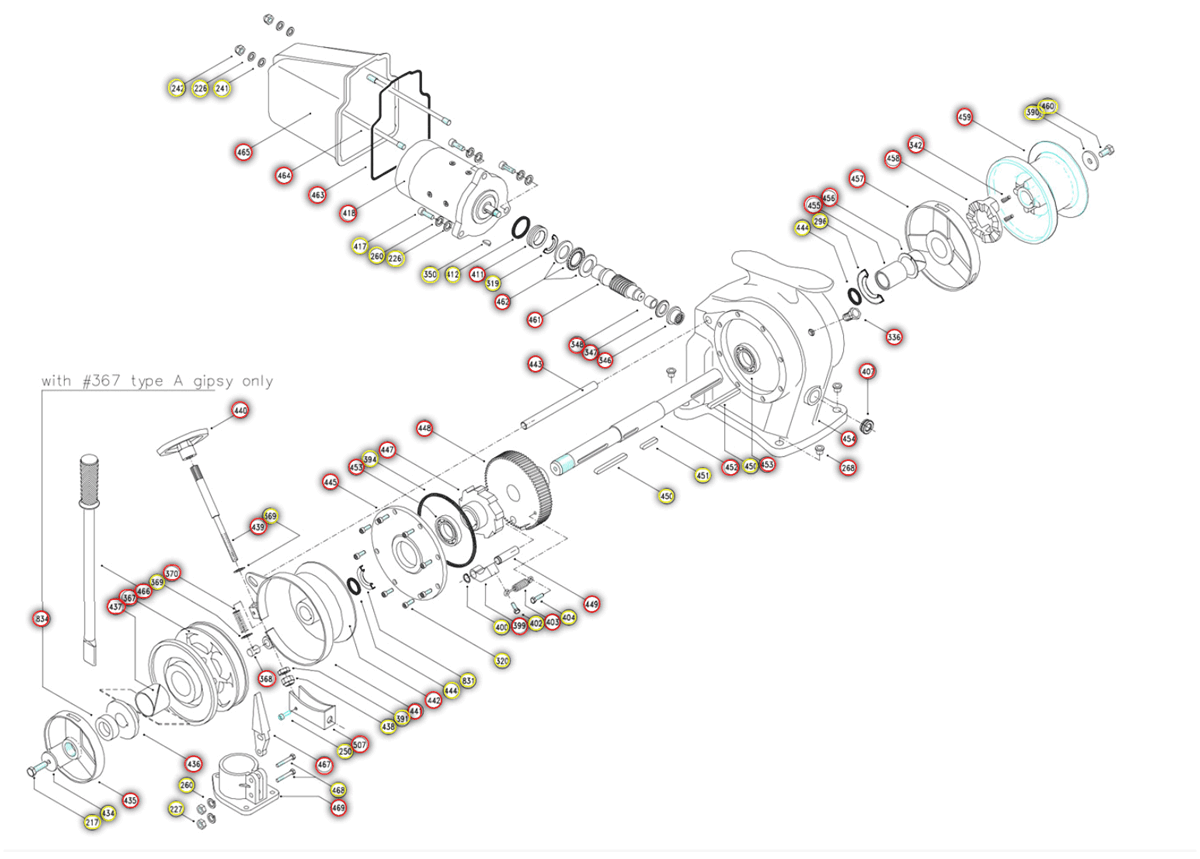 Lofrans Falkon Windlass Parts