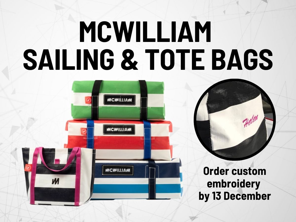 McWilliam Sailing & Tote Bags with custom embroidery