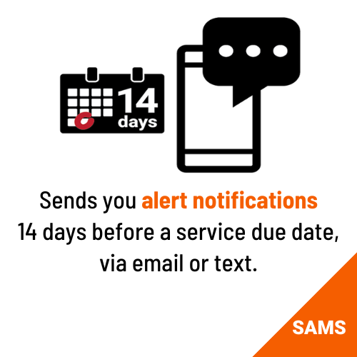 SAMS safety asset management alerts