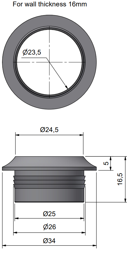 Roca 421611 Dimensions