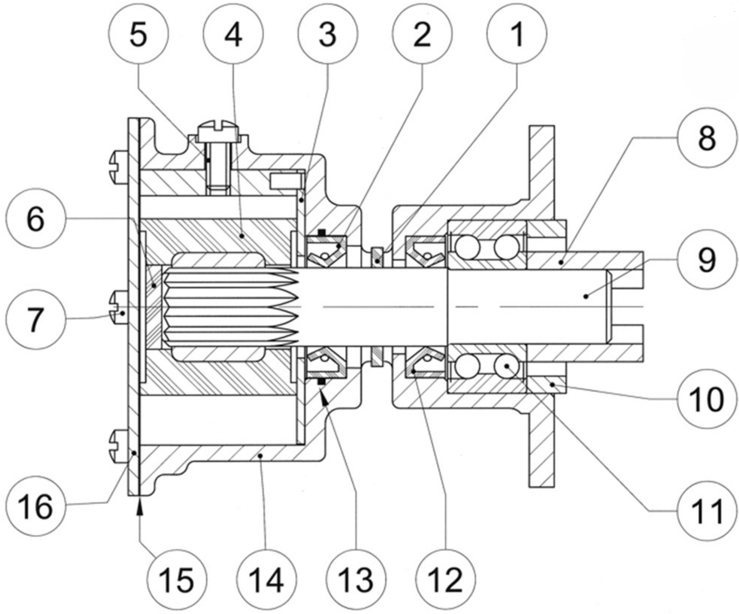 Jabsco 3270-200 explodedspare  parts view