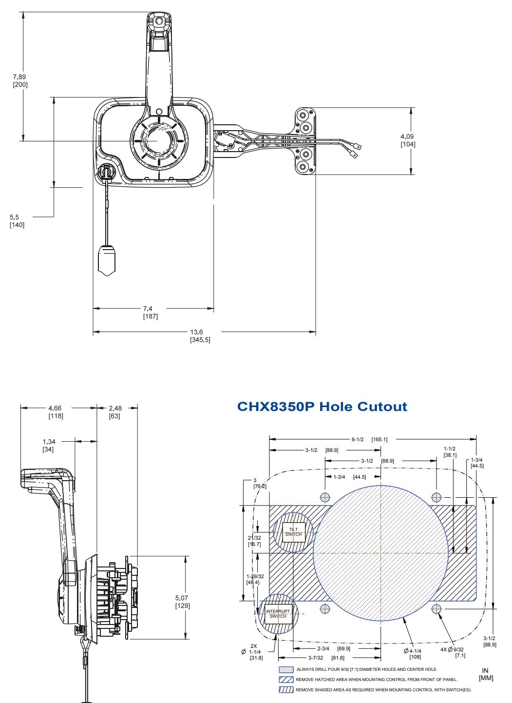 Seastar CHX8142P Xtreme Single Top Mount Control (No NIL) with Trim and  Tilt Chrome - Seatech Marine Products, Inc